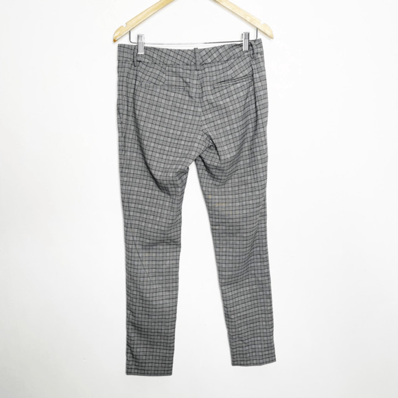 A.L.C. Houndstooth plaid skinny cropped pants wool blend mid rise WOMENS 6 - Picture 5 of 7